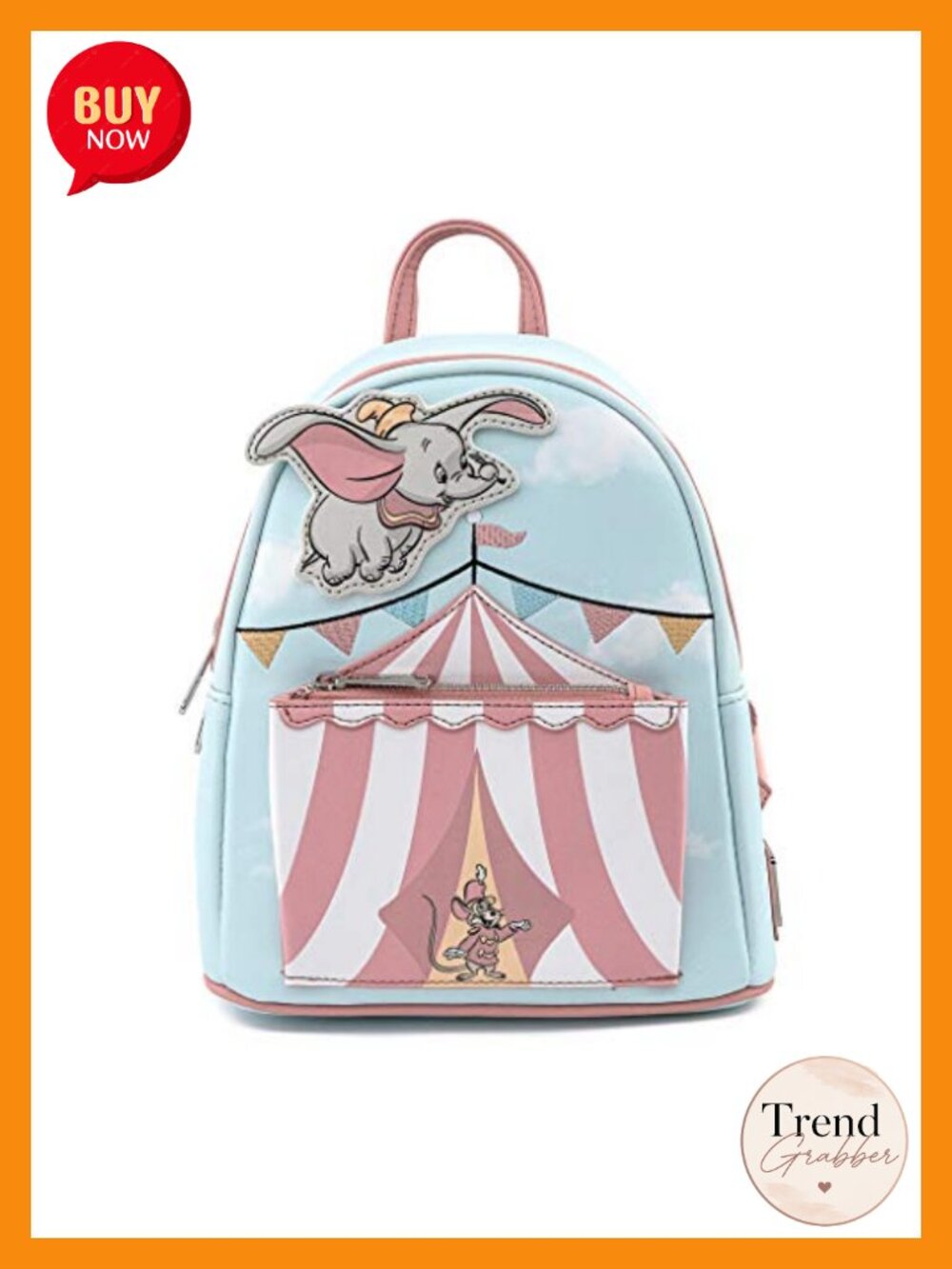 Loungefly Disney Dumbo Flying Circus Tent Womens Double Strap Shoulder Bag